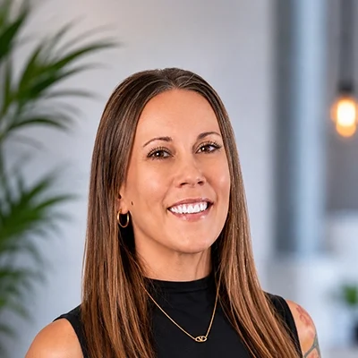 Director of Patient Relations & Business Development Tiffany Fascher Smiling